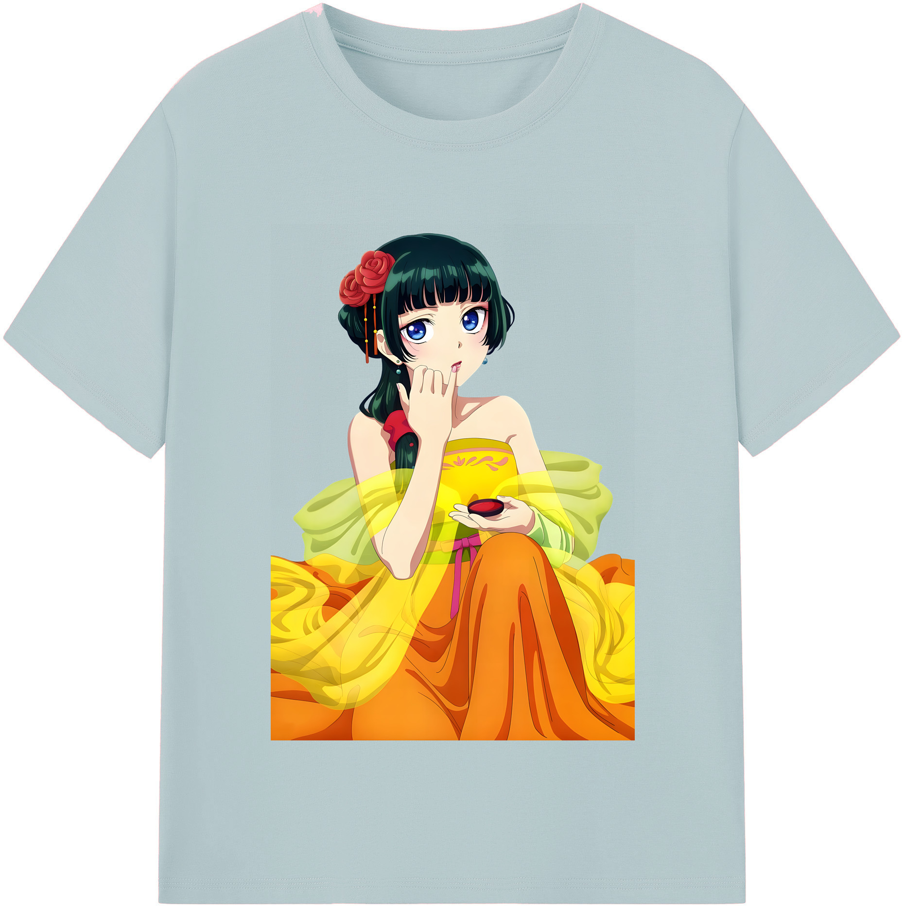 （画像用） 薬屋のひとりごと The Apothecary Diaries 綿100％半袖Tシャツ（フロントプリント）